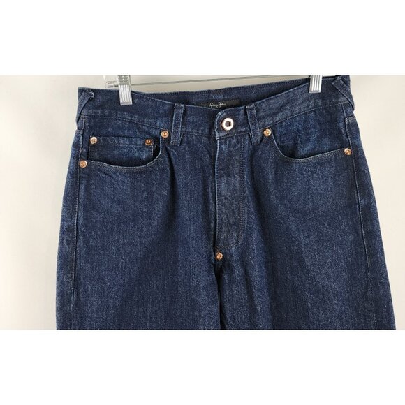 Sean John Jeans Men 32x30 Blue Hamilton Relaxed Straight Rose Gold Buttons Y2K - Picture 2 of 11
